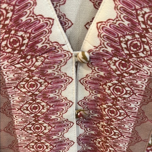 Free People Graphic Tie Sleeves Blouse - Picture 3 of 5